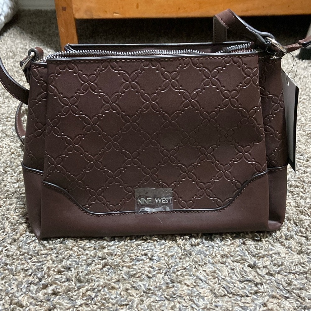 COPY - Brown Nine West Townes Mini Raisin women’s purse.